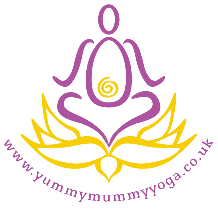 The logo/statue represents Yoga for health