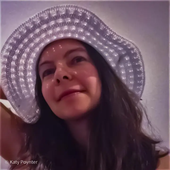 An adult girl wearing the best Summer Chic Visor, New Women's Sun hat, UV Protection