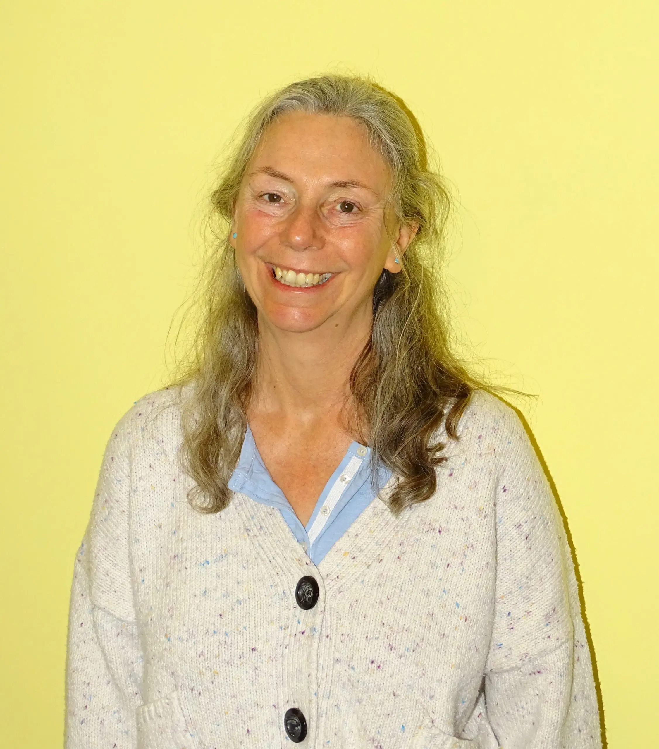 Laughing old woman with an ugly smile | Woman Yoga Therapy