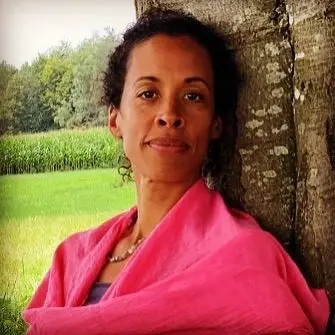 TanyaForgan leans on the tree with beautiful background | Yoga Nidra