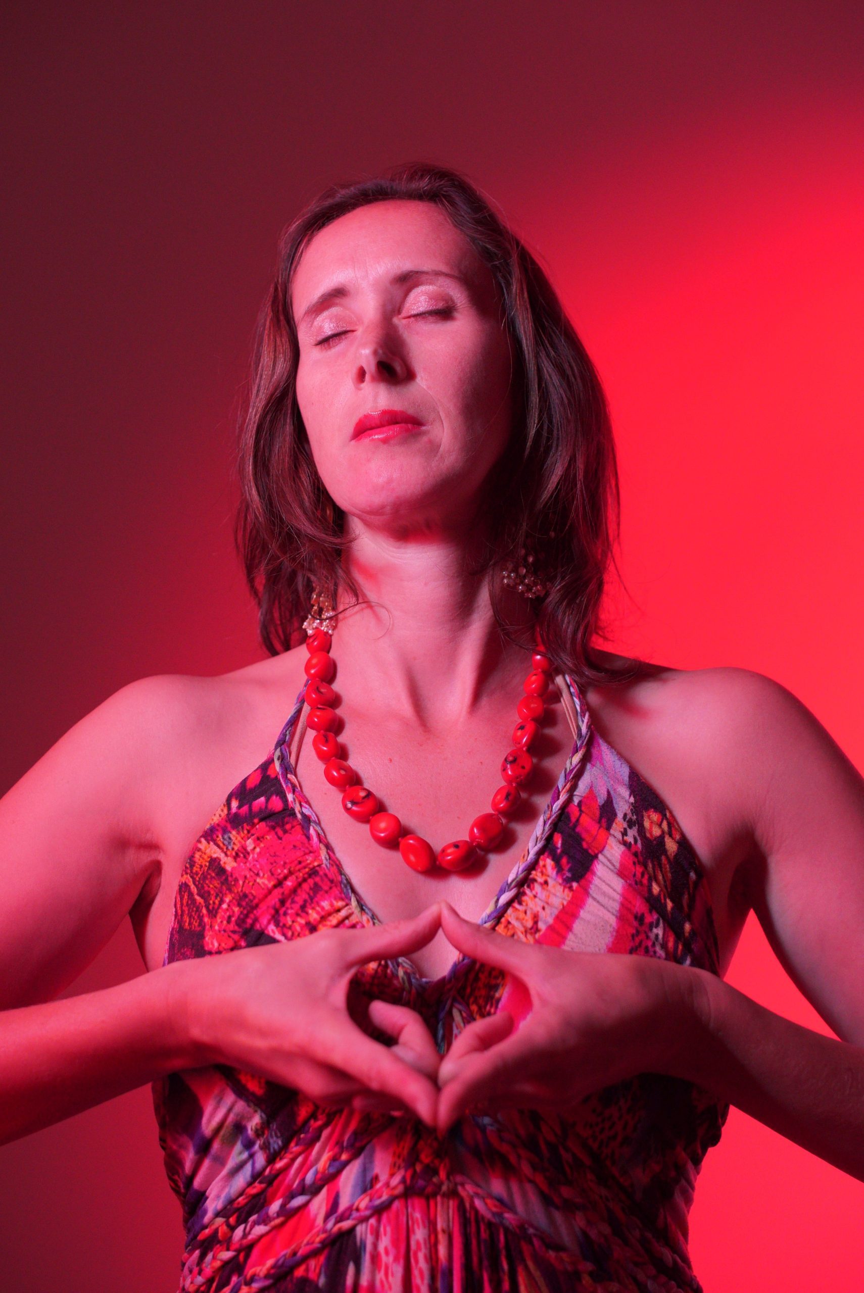 A beautiful Woman performing a backbend pose in yoga